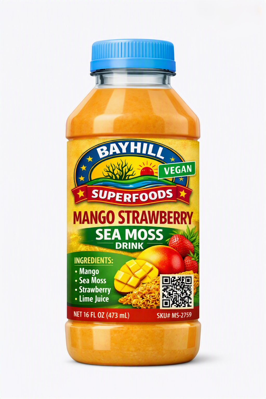 Mango Strawberry Sea Moss Drink