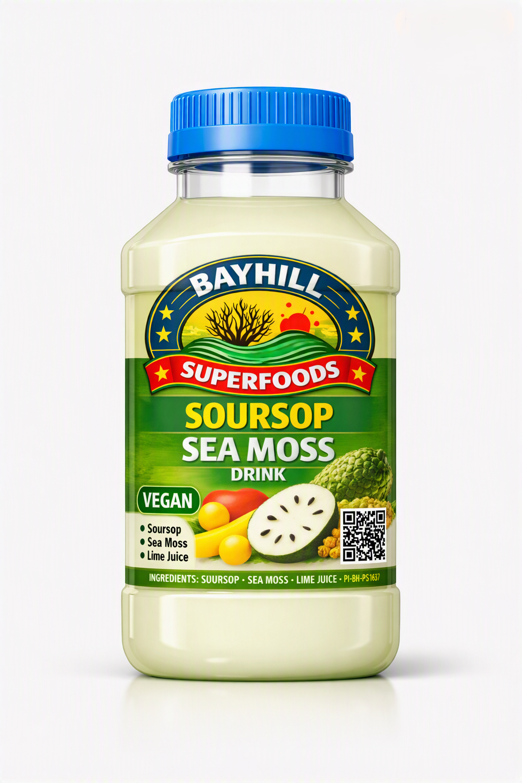 Bayhill Superfoods Soursop Sea Moss Drink - Vegan, Soursop, Sea Moss & Lime Juice