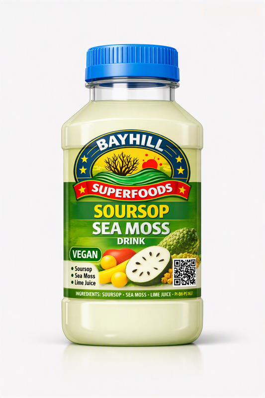 Bayhill Superfoods Soursop Sea Moss Drink - Vegan, Soursop, Sea Moss & Lime Juice