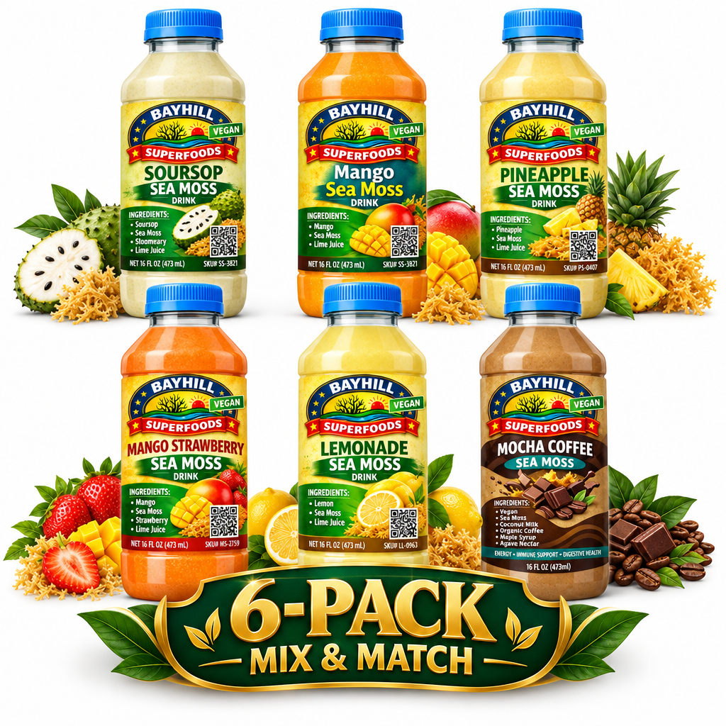 Sea Moss Drink 6-Pack Variety Mix & Match